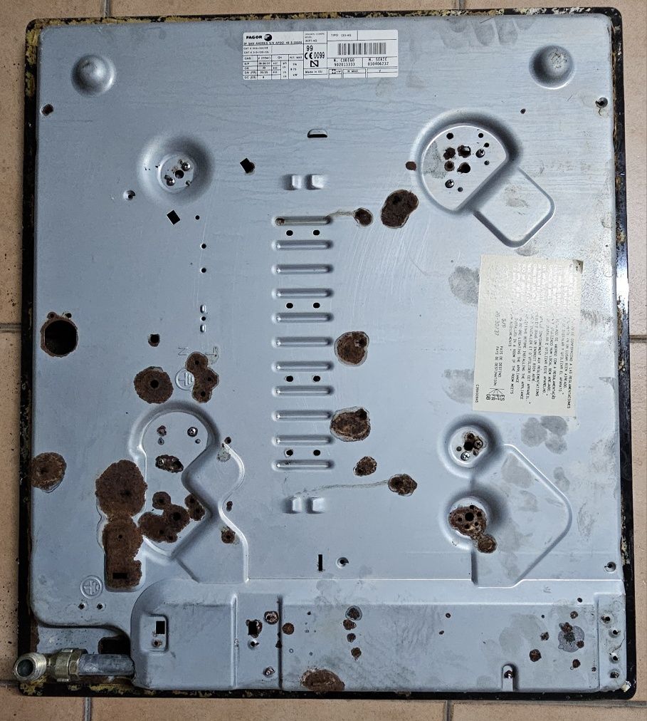 Placa fogão encastrável