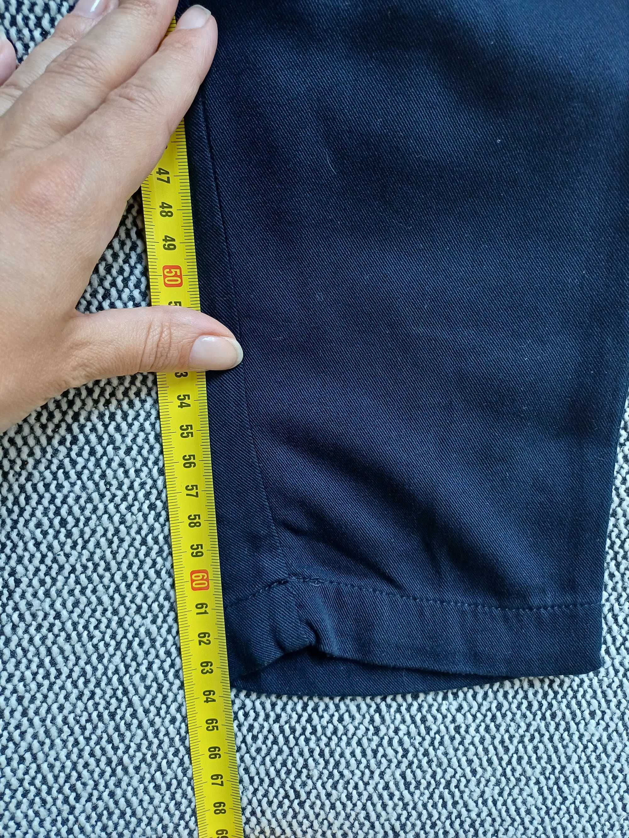 Top Secret Granatowe Spodnie Wiskoza 34 XS