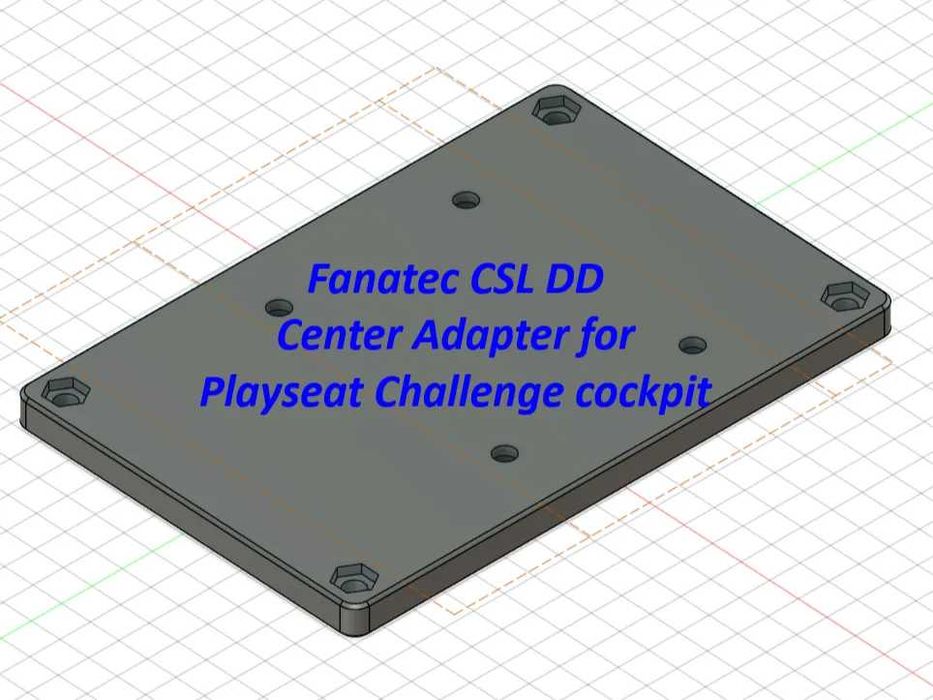 Fanatec CSL DD Adaptador Playseat Challenge