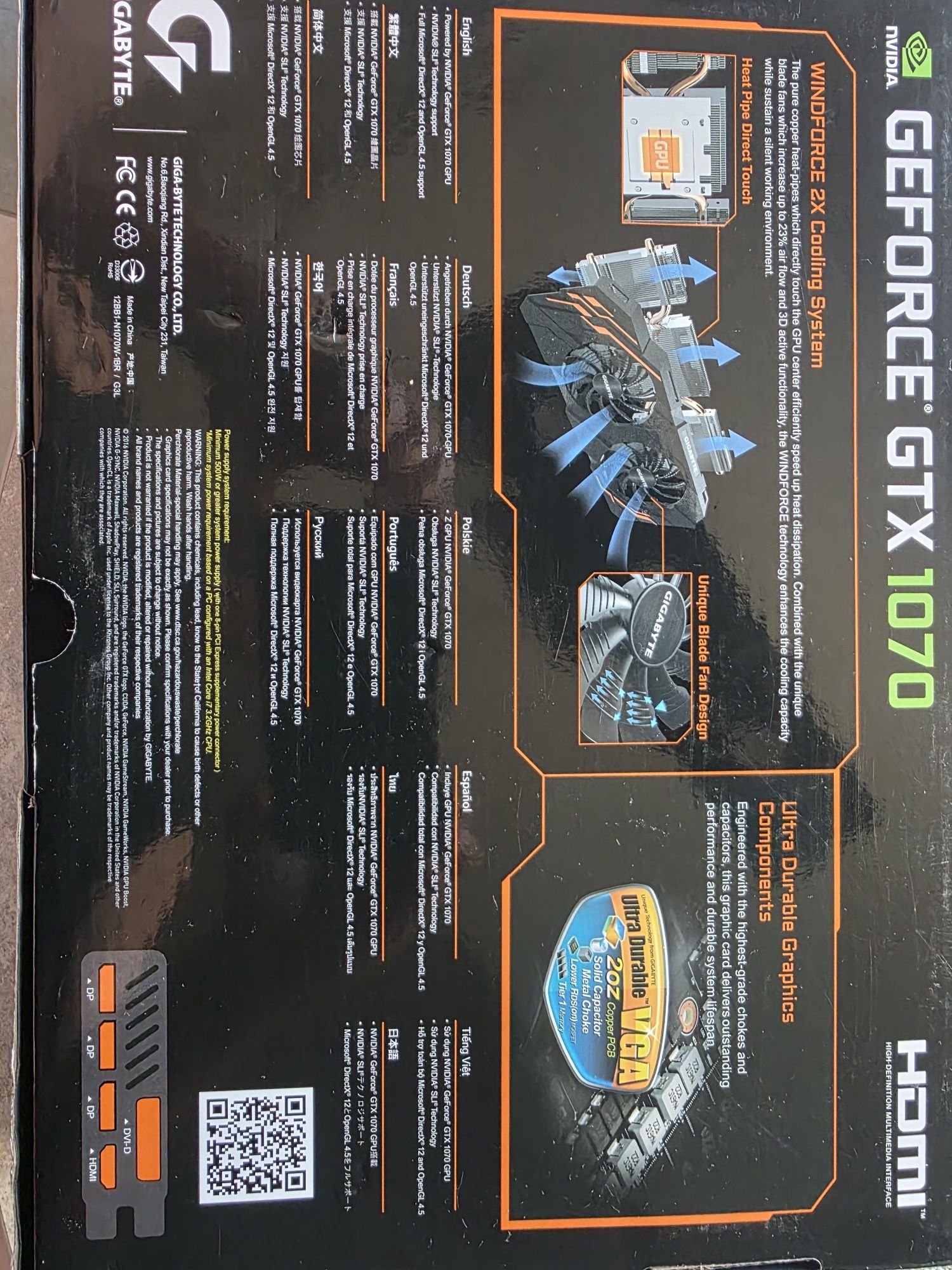 Karta graficzna GEFORCE GTX 1070 8GB