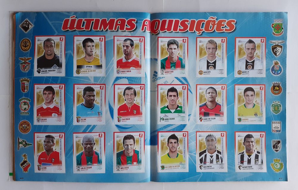 Caderneta Completa Panini Superliga Futebol 10-11 Com Capa Protetora
