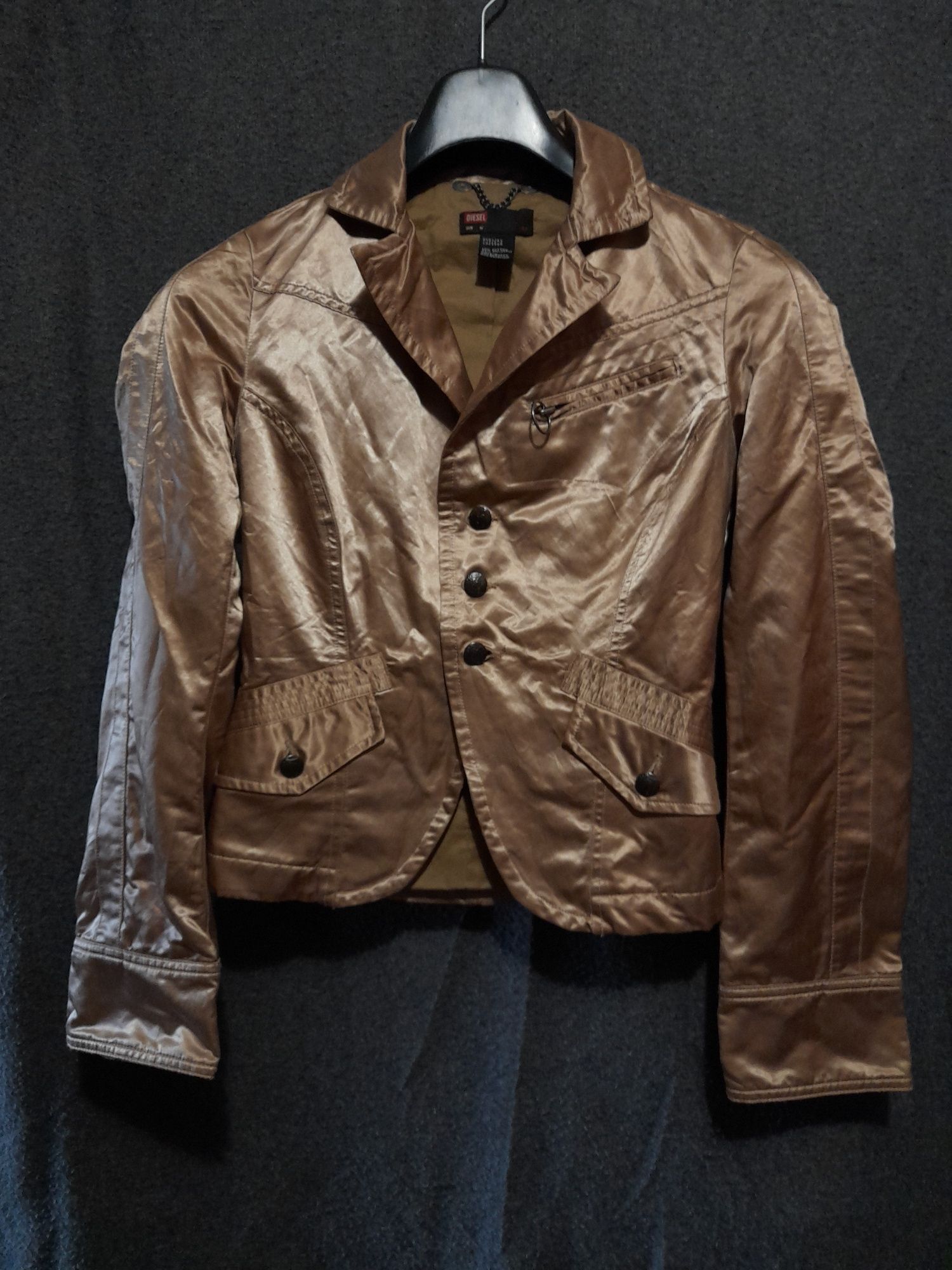 Женский пиджак приталенного силуэта с вышивкой Diesel Gold - 2
