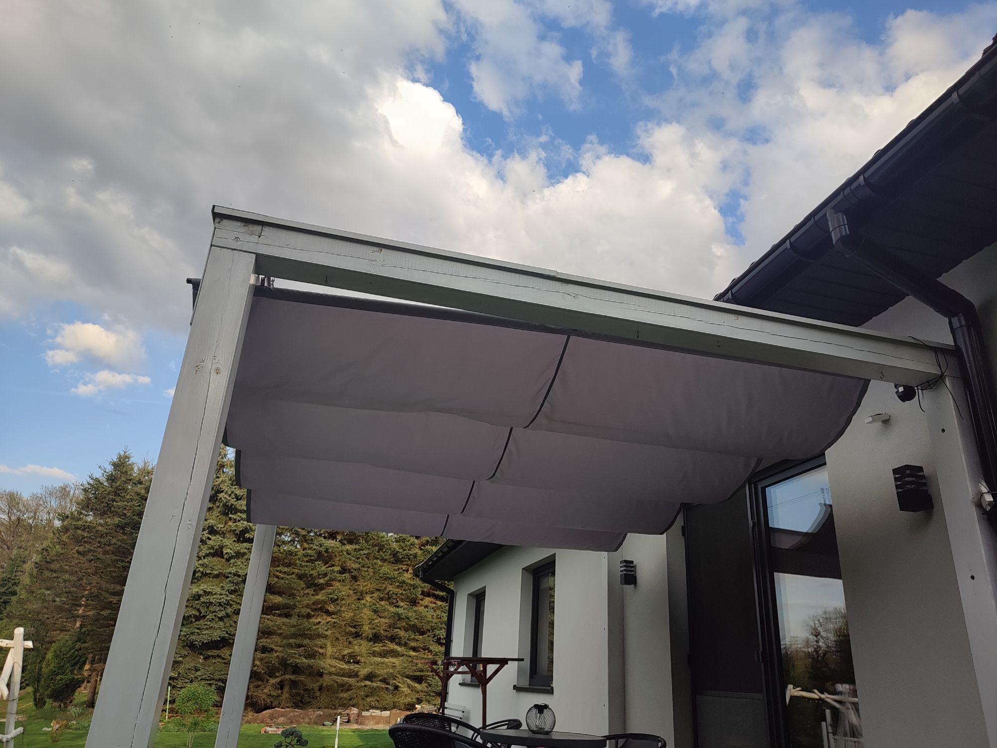 Materiał Taras Zadaszenie Roleta Pergola 4x3 3x4