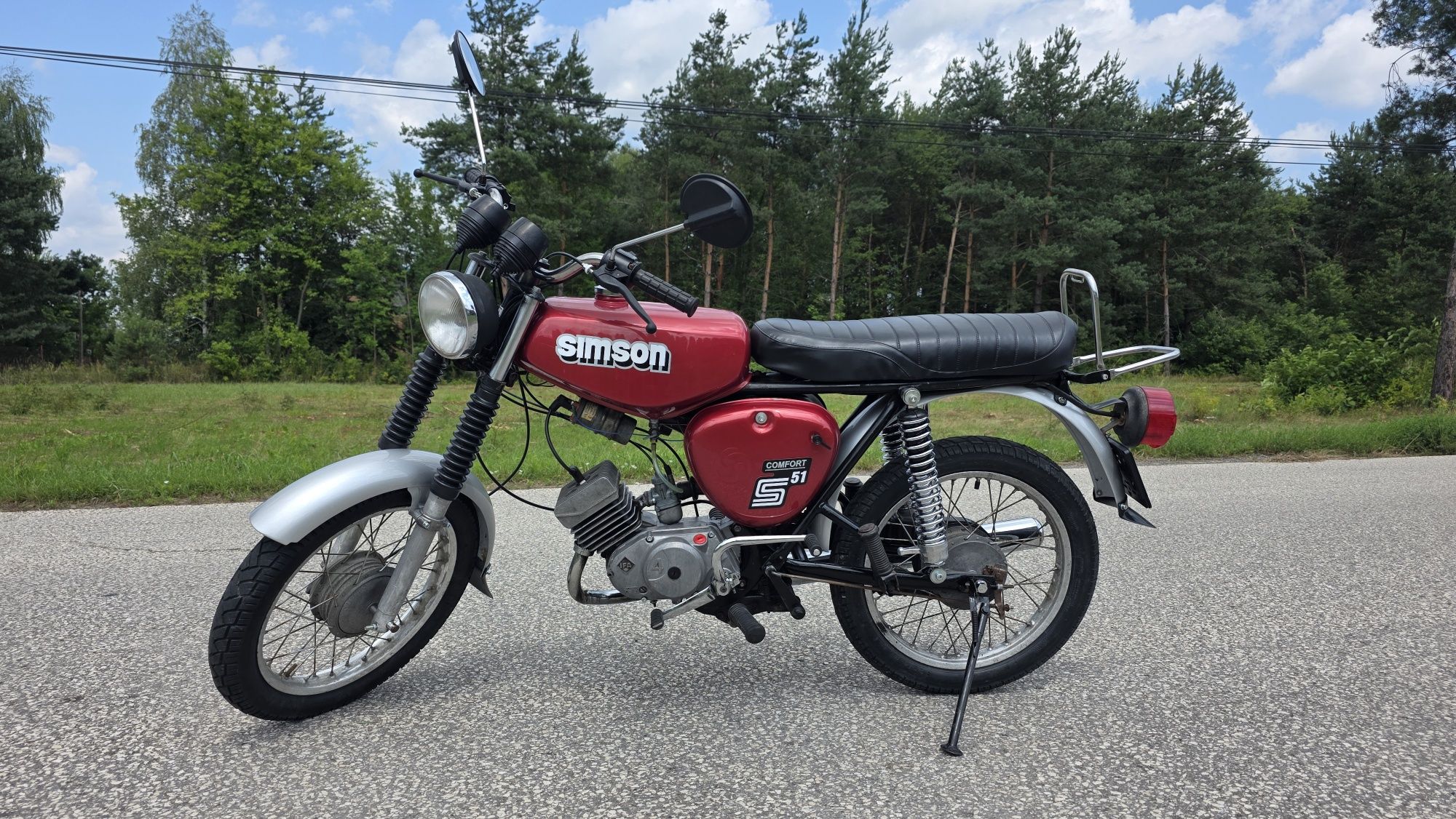 Simson s51 4 biegowy 87r zarejestrowany w Polsce Transport ladny  s51