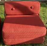Sofa, materac, kostka do spania z czasow PRL
