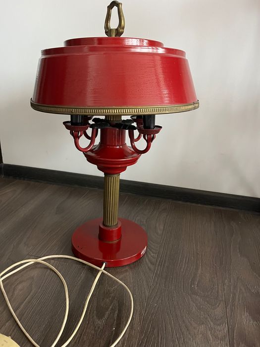 Lampa stołowa PRL, na 4 żarówki.