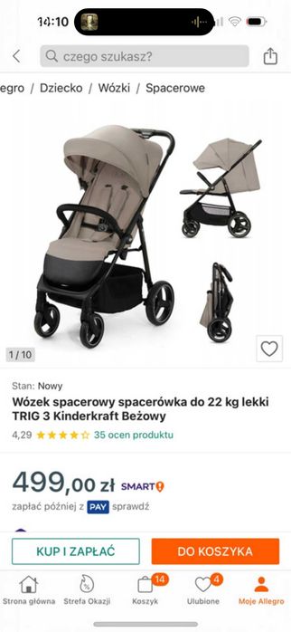 Wózek spacerowy Kinderkraft trig 3