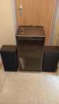 Aparelhagem Technics gira discos amplificador tuner cassetes