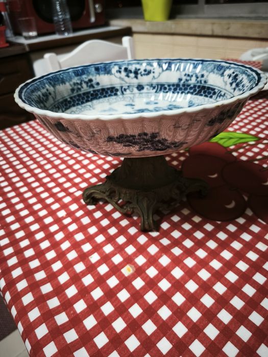 Peças porcelana azuis