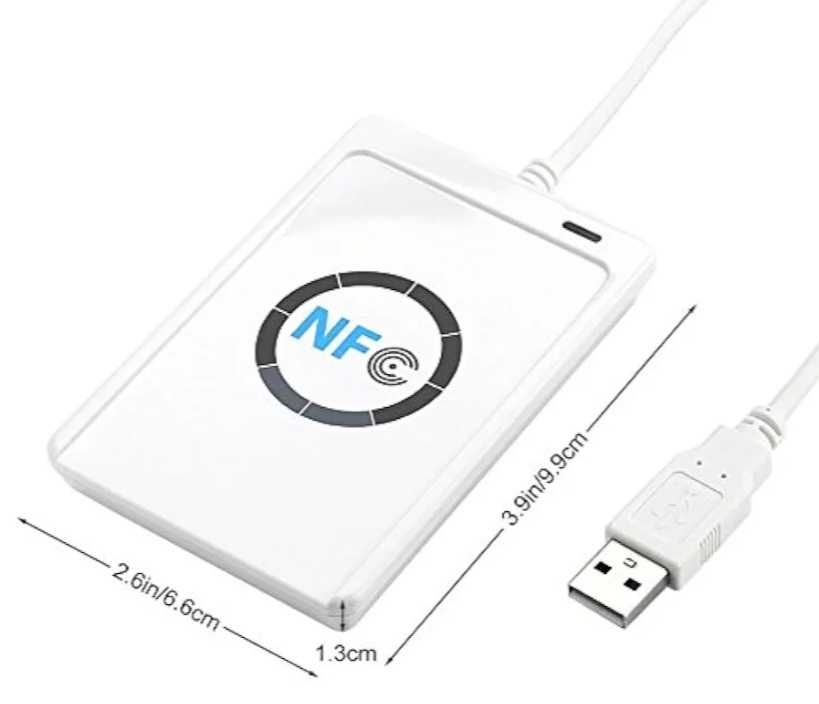 Czytnik NFC ACS ACR122U-A9 Interfejs USB Nagrywarka + 5 kart Mifare IC