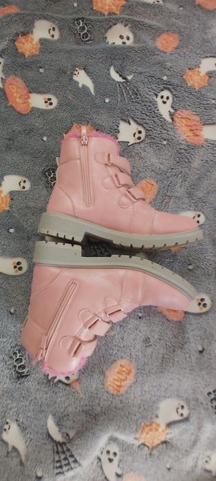 Różowe kozaczki 35 22cm