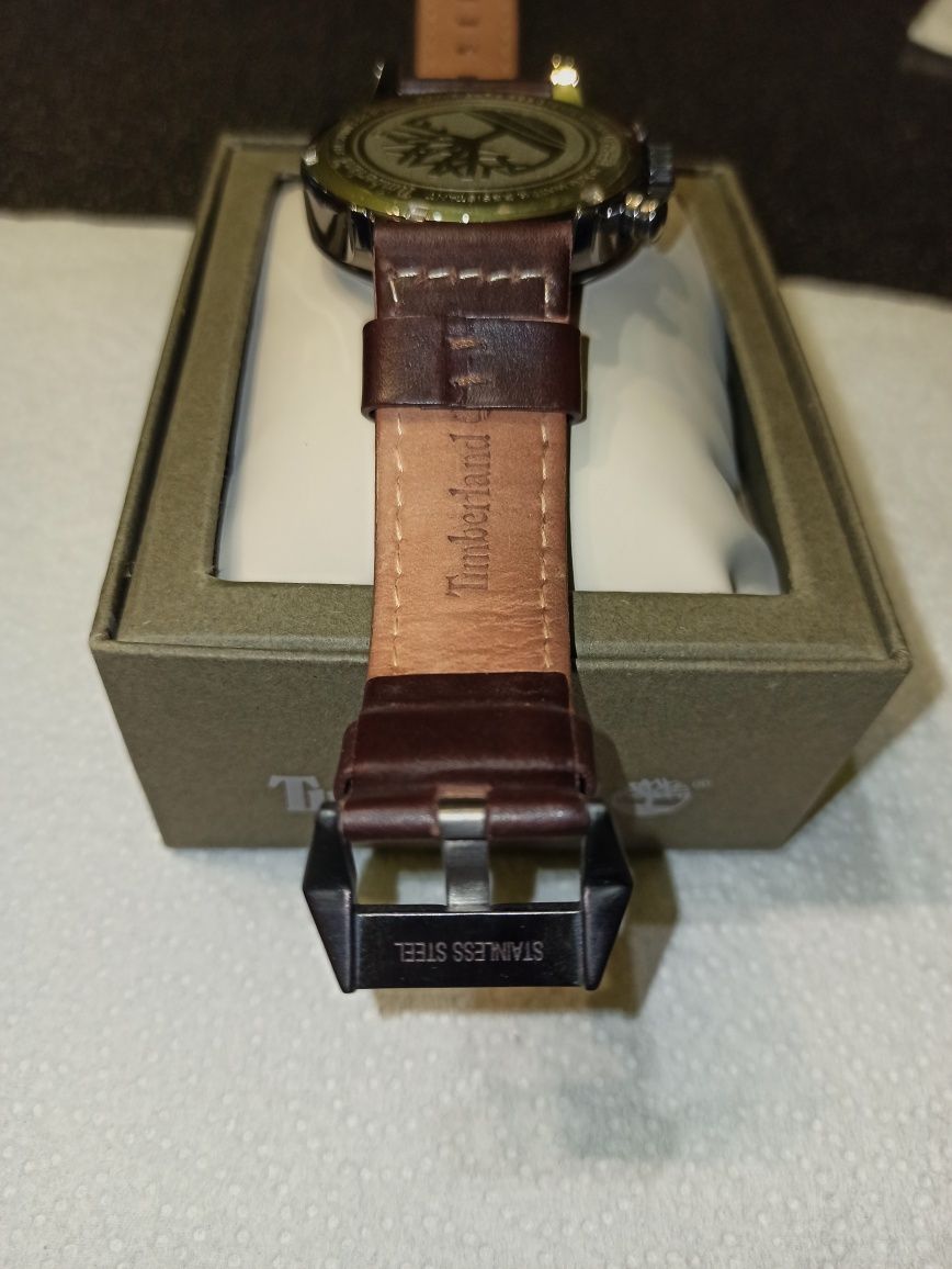 Zegarek wizytowy pasek skóra Timberland koperta zegar na rękę