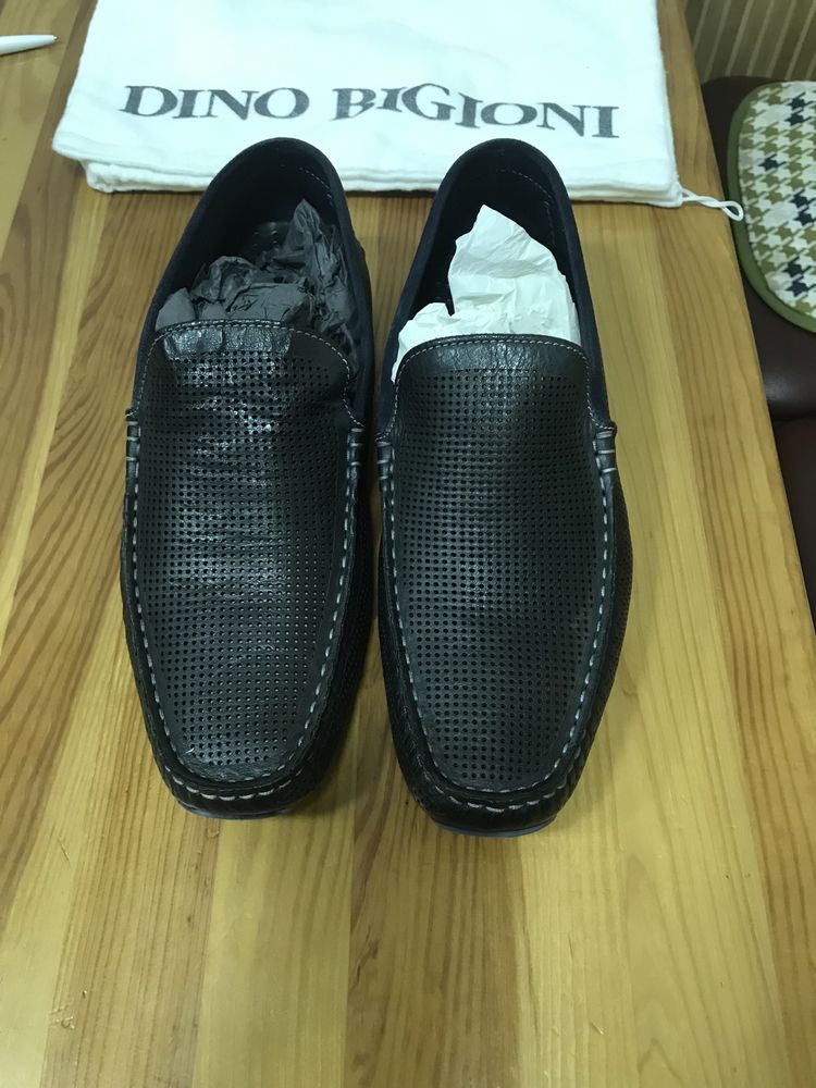 Мокасины мужские Dino Bigioni 40-41 перфорация