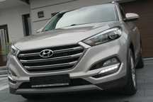 Hyundai Tucson 2.0CRDi 4X4 Skóry Ledy Navi Kamera Grz.Kier LineAsist Tempom Serw.wASO