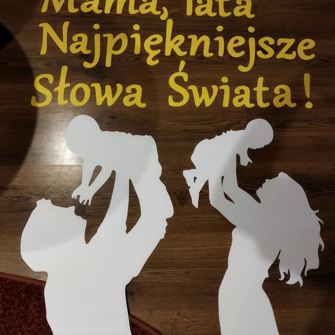 Dzień mamy i taty święto rodziny dekoracja na tablicę