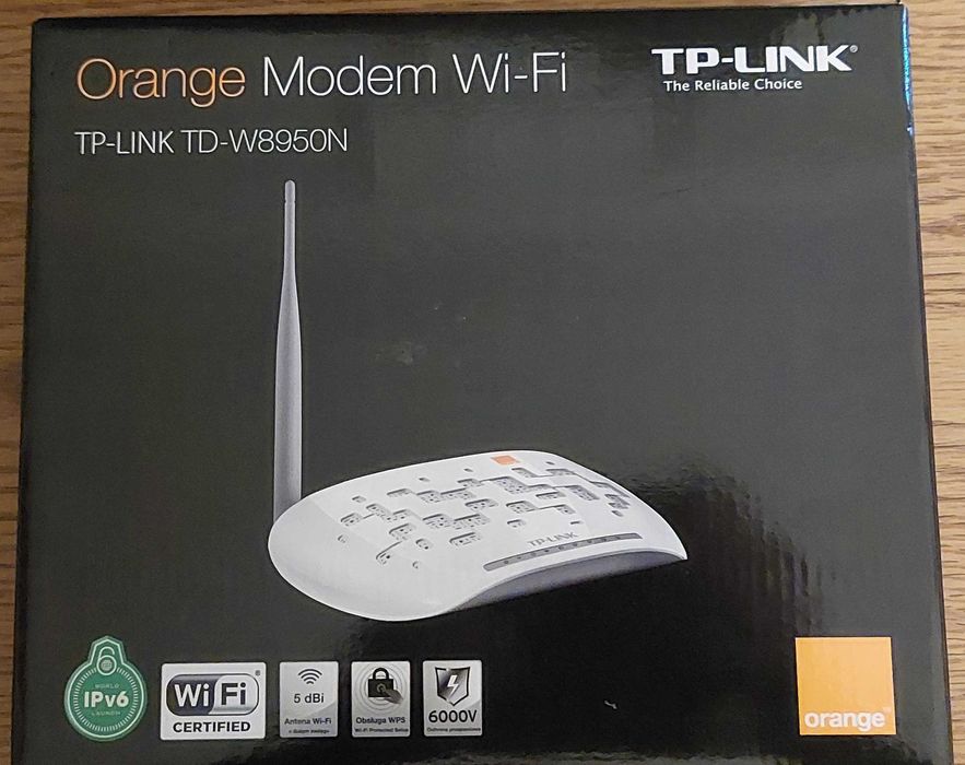 Orange Modem Router WiFi TPLINK TD-W8950N