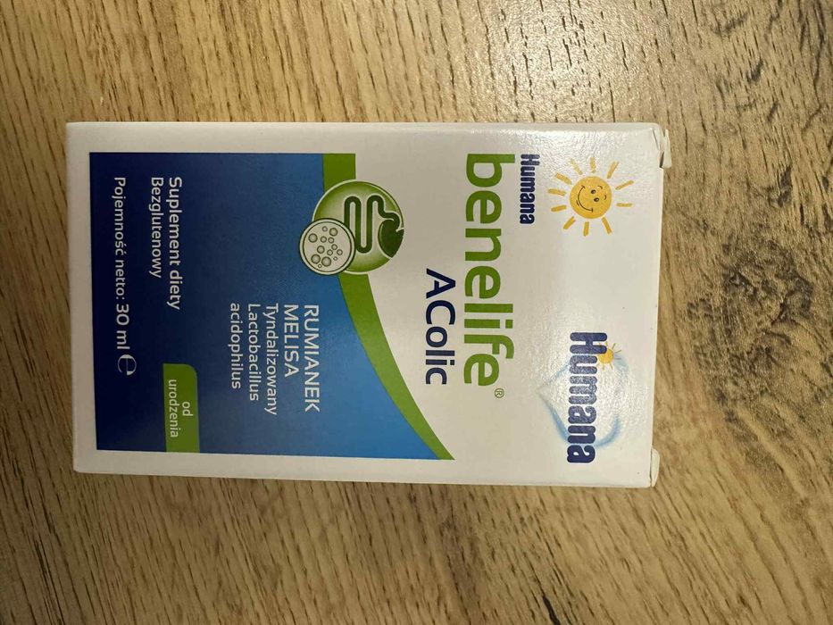 Humana Benelife Acolic 30 ml krople na kolke dla niemowlat nowe