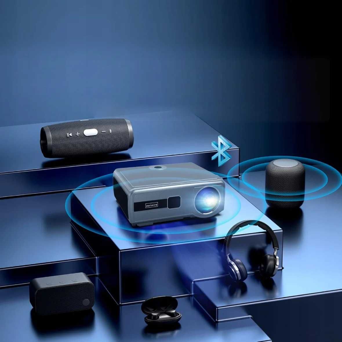 Projektor Rzutnik 30000lm WiFi 6 Android 11 FULL HD 4K Zenwire E690H