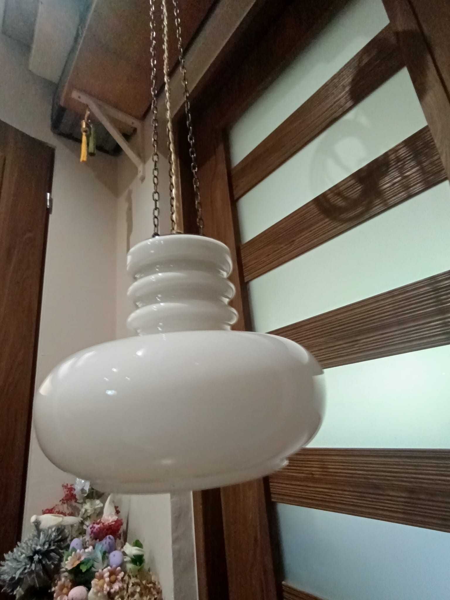 Skandynawska lampa wisząca vitrika lata 60te
