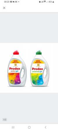 Żel do prania Prodax 4l 100prań kolor/uniwersalny oryginalny