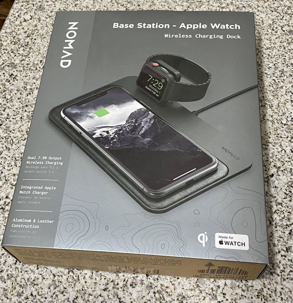 Base NOMAD Qi Wireless charging Apple Watch