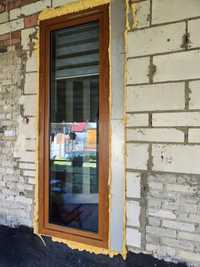 Drzwi / okno balkonowe złoty dab