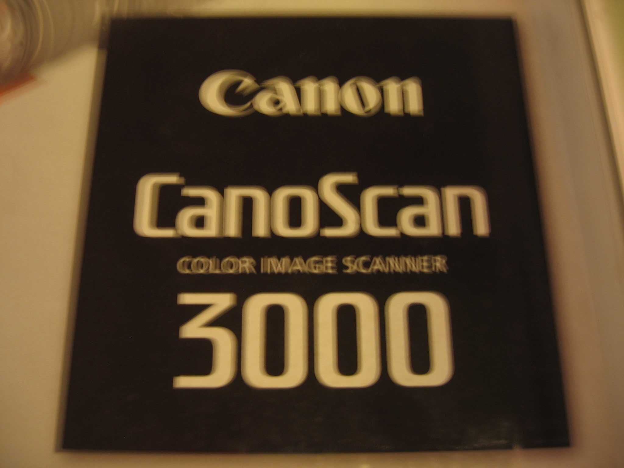 scaner canoscan 3000/3000f.