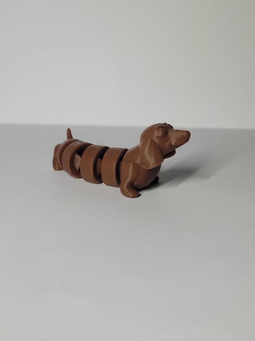 Urocza figurka jamnika 3D  -> 7 cm długości