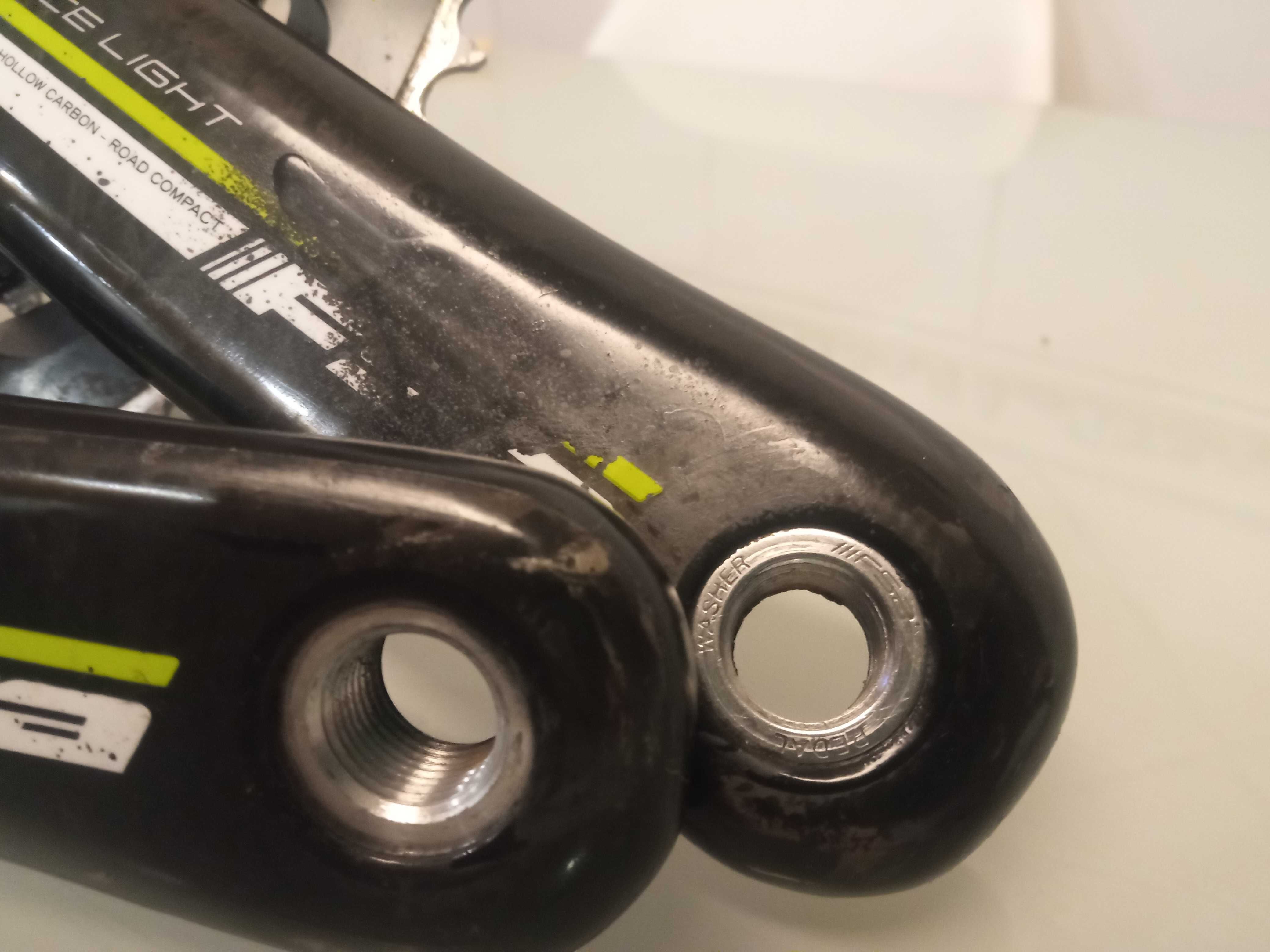 Pedaleira carbono FSA kforce light pedivela crank