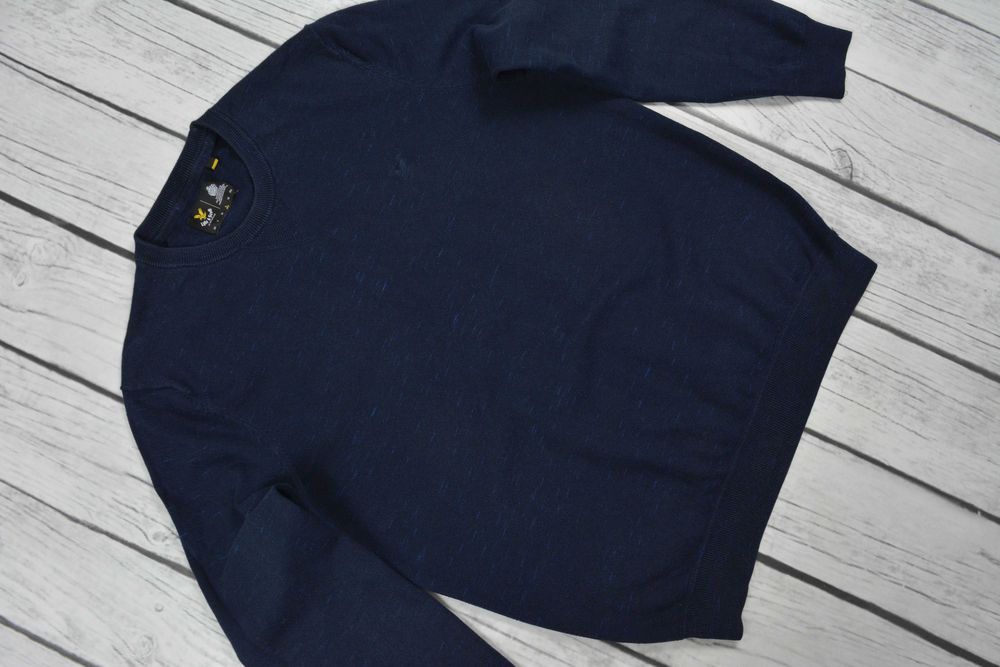 Lyle & Scott KN460V Regular Fit Męskie Sweter Crewneck Rozmiar L