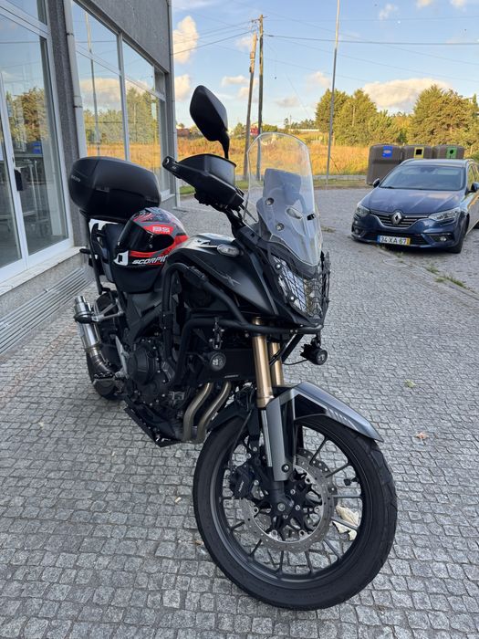 Cb 500x full extras troco por carrinha servico