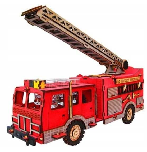 Wóz strażacki z kieliszkami