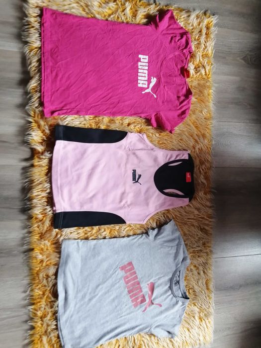 3 koszulki Puma roz 134 wysyłka gratis