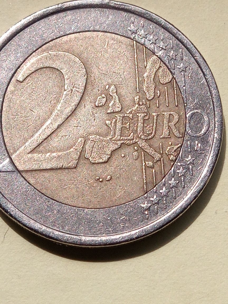 Moeda de 2 euros com erro