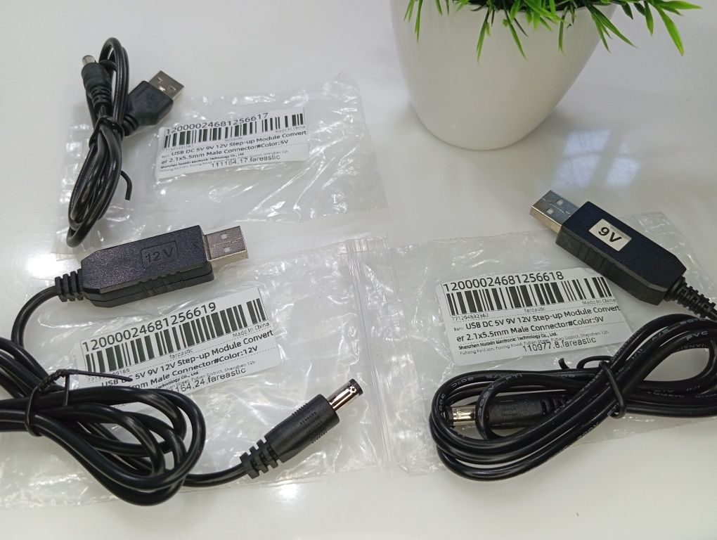‼️Інтернет від ПОВЕРБАНКА Кабель/Шнур для вайфай роутера USB 5/9/12V‼️