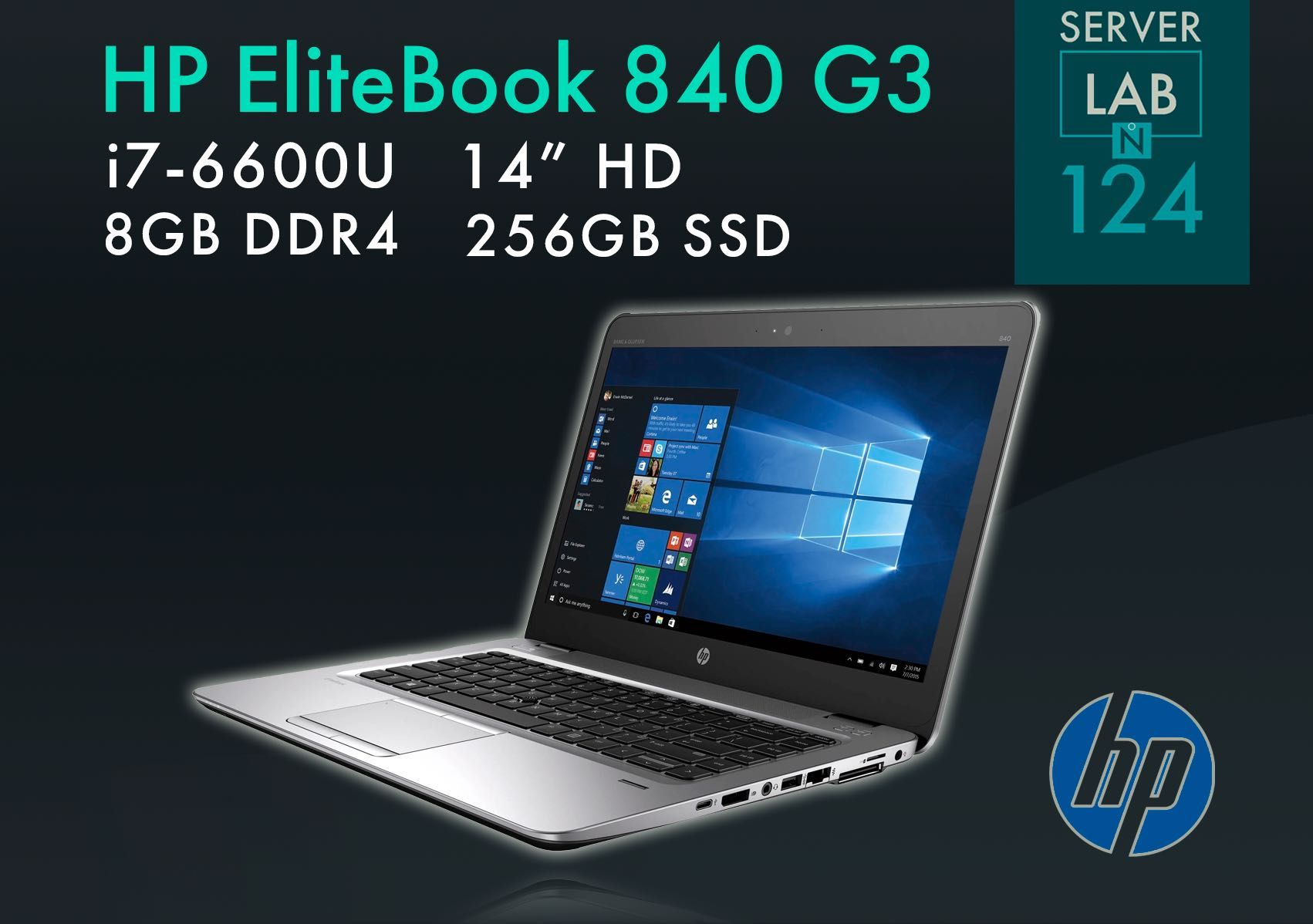 Ноутбук HP EliteBook 840 G3 / 14" / i7-6600U / DDR4 8GB / SSD 256