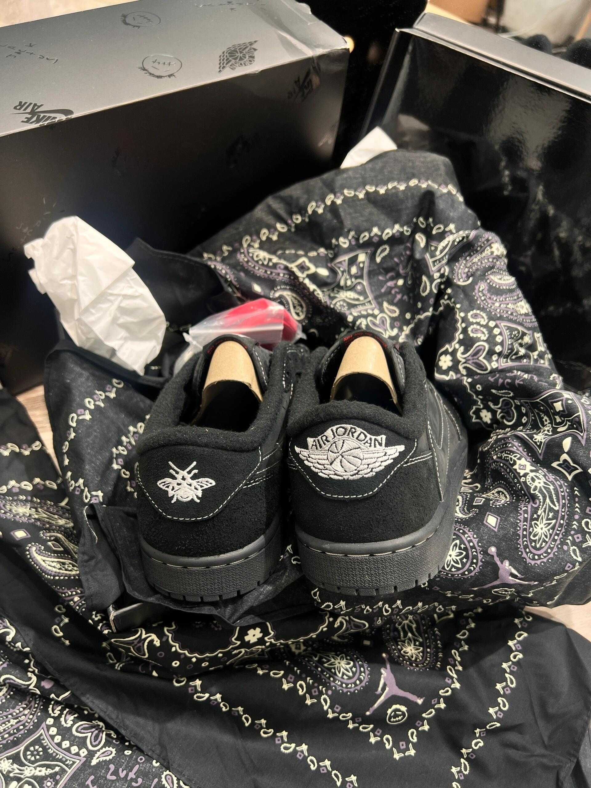 Jordan 1 Retro Low OG SP Travis Scott Black Phantom 38