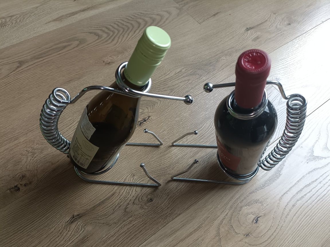 Stojak na wino metalowy 2 sztuki