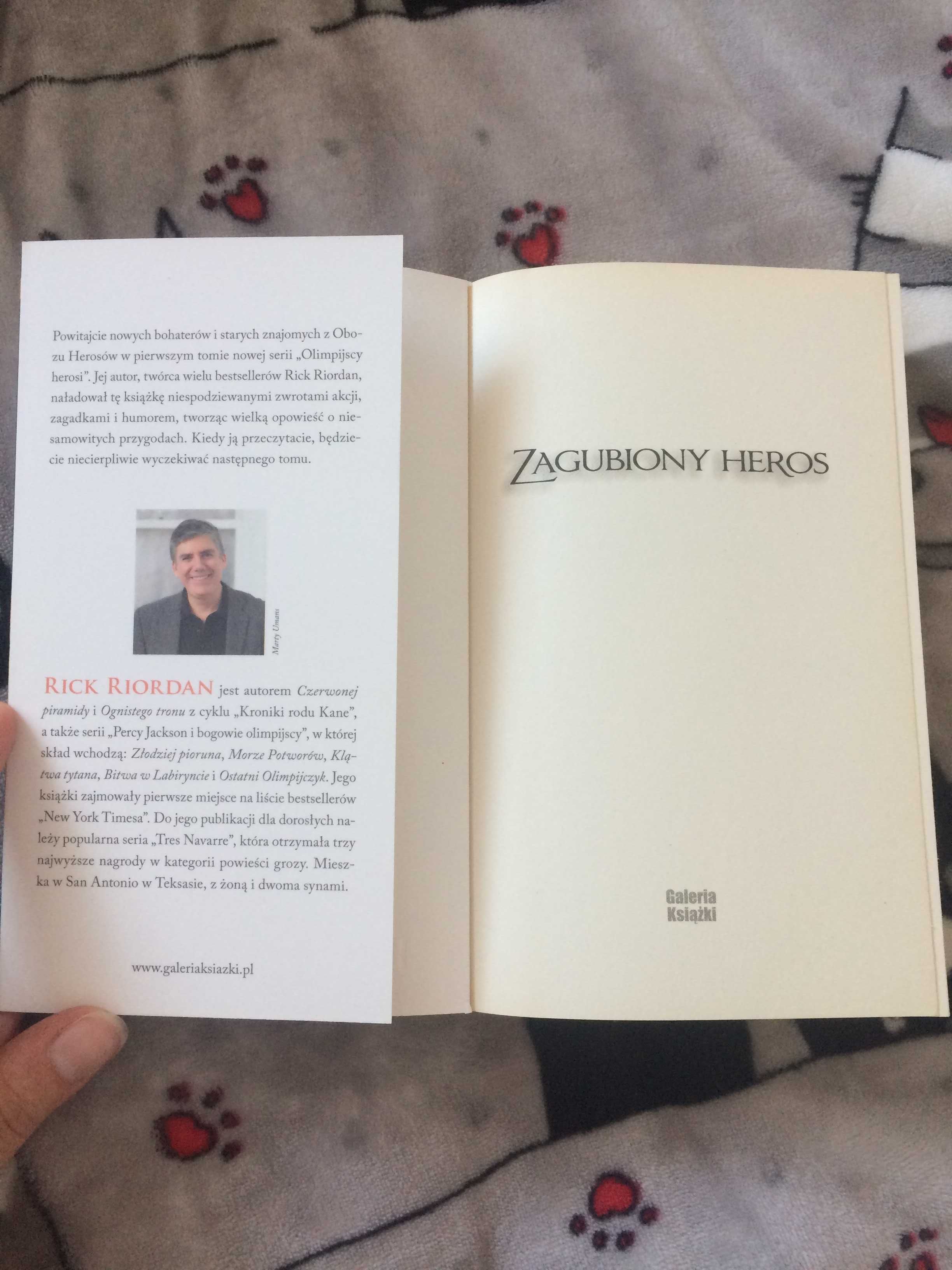 Książka "Zagubiony heros" Rick Riordan (Olimpijscy herosi 1)