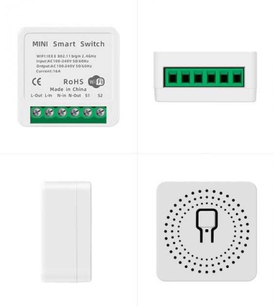 Умный переключатель / регулятор WiFi Smart Switch 16A мини реле