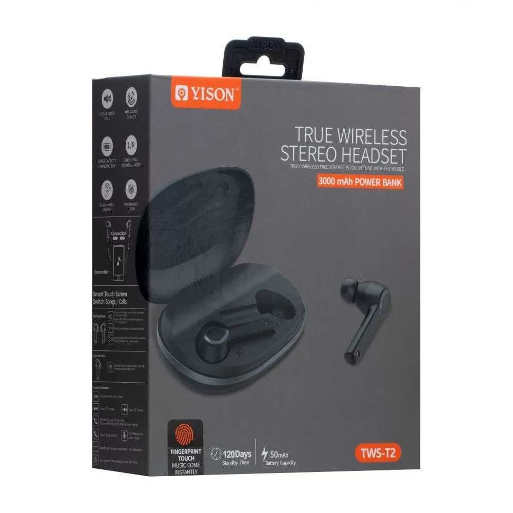 Беспроводные Bluetooth стерео наушники Yison TWS-T2