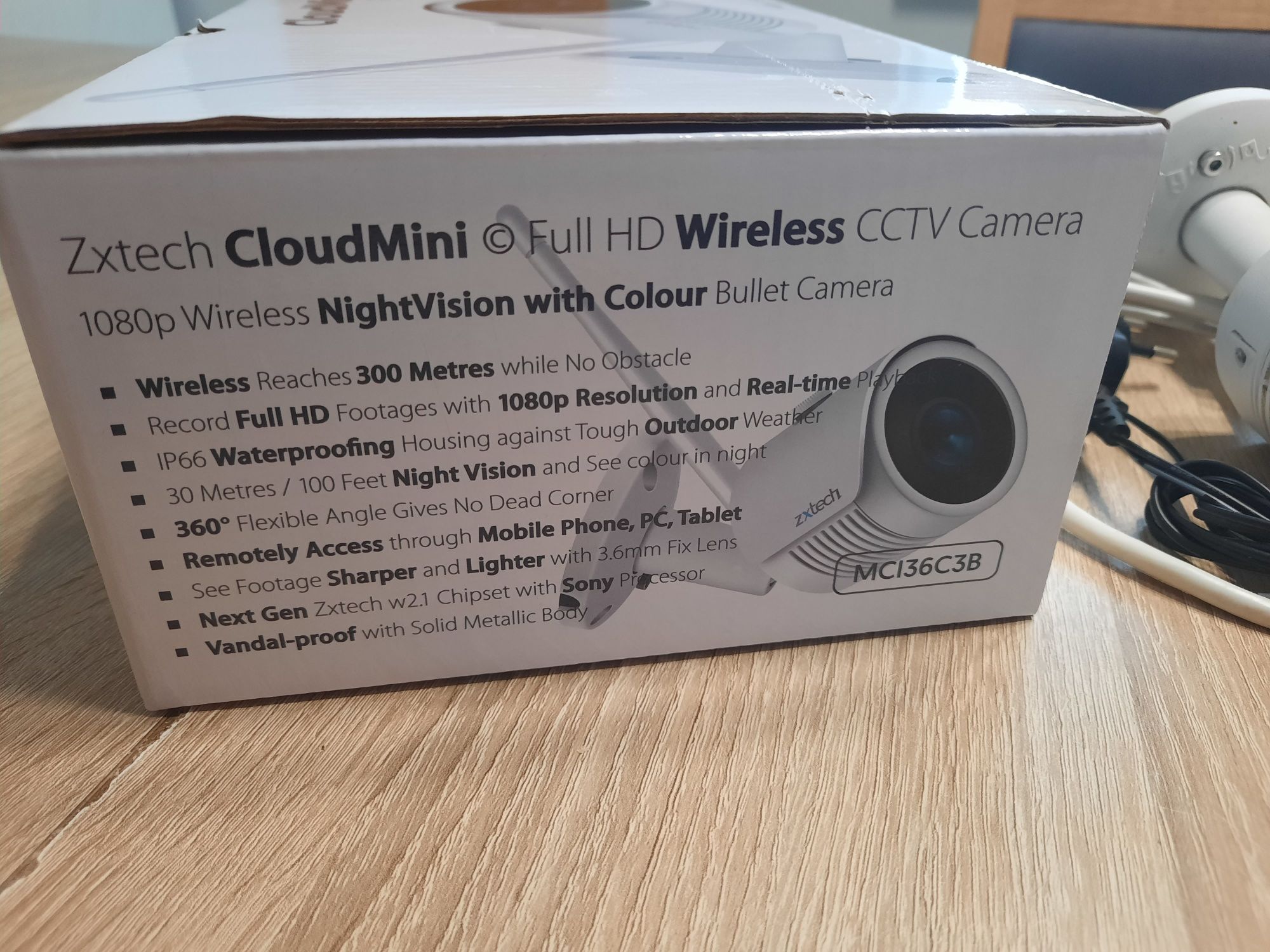 Kamera zewnętrzna Zxtech MCI36C3B wifi HD 1080p