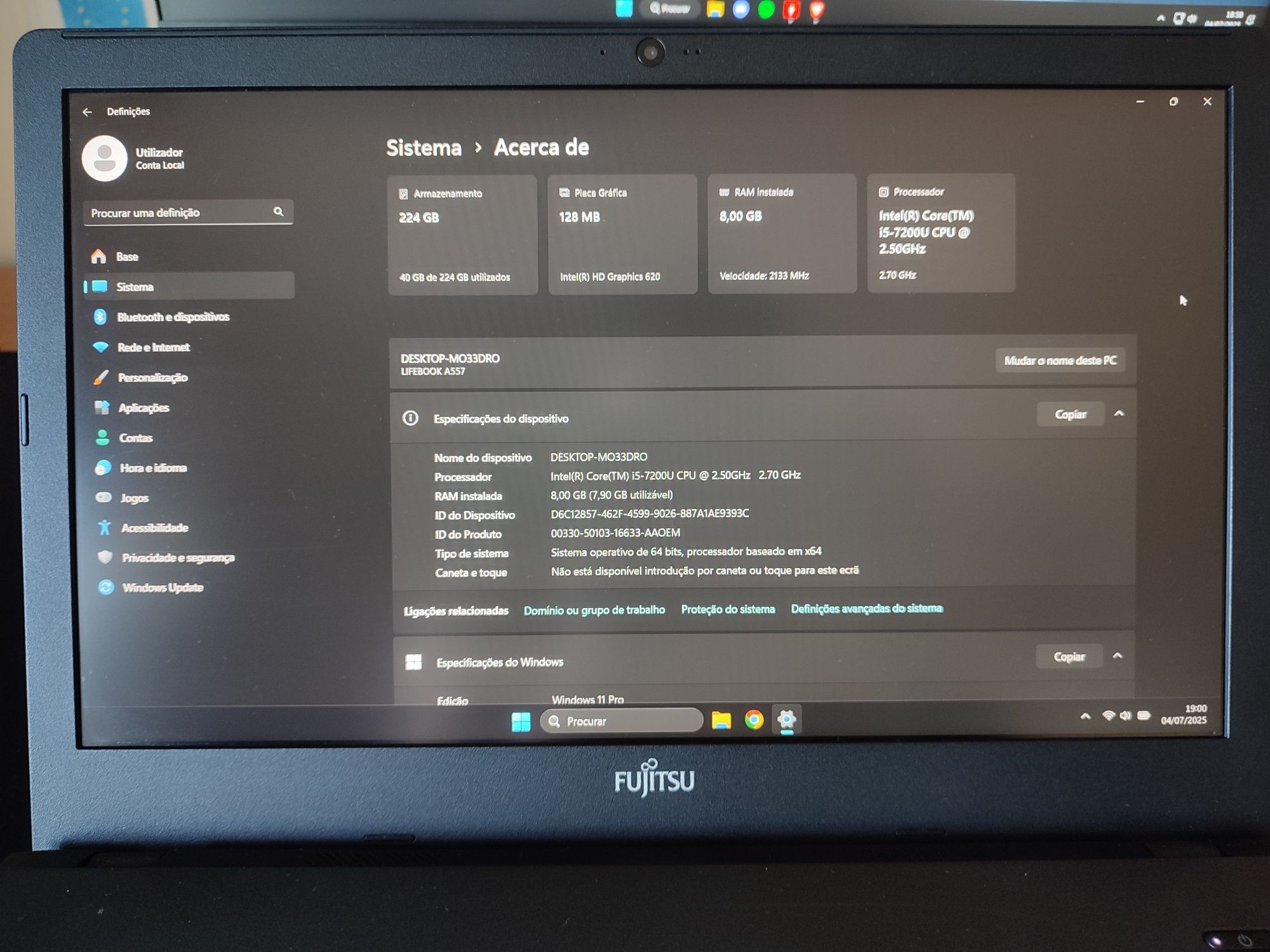 Portátil Fujitsu