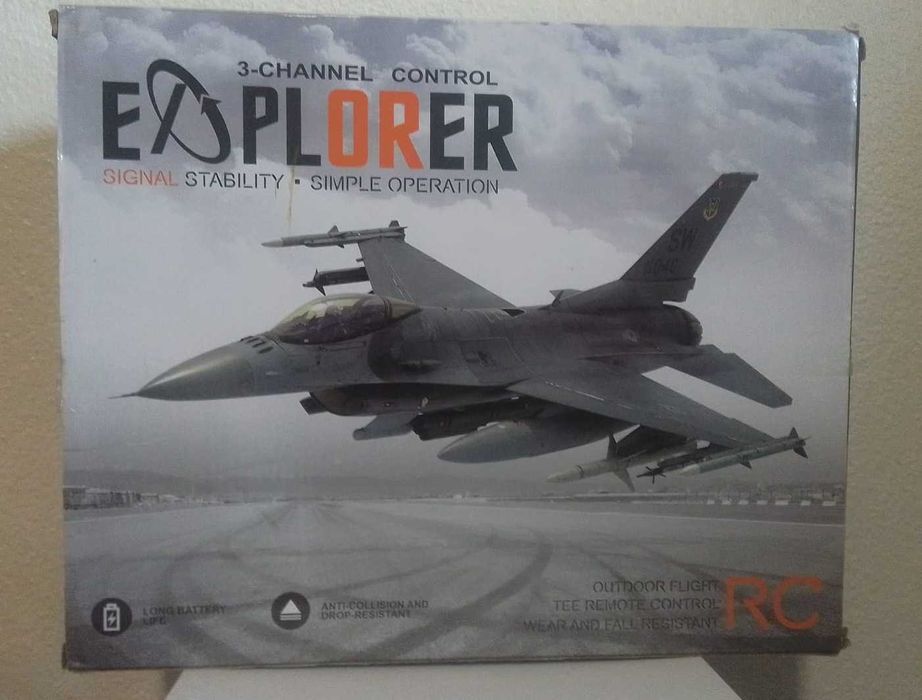 Avião RC Explorer 3 Canais – Simples Operação + Comando Incluído
