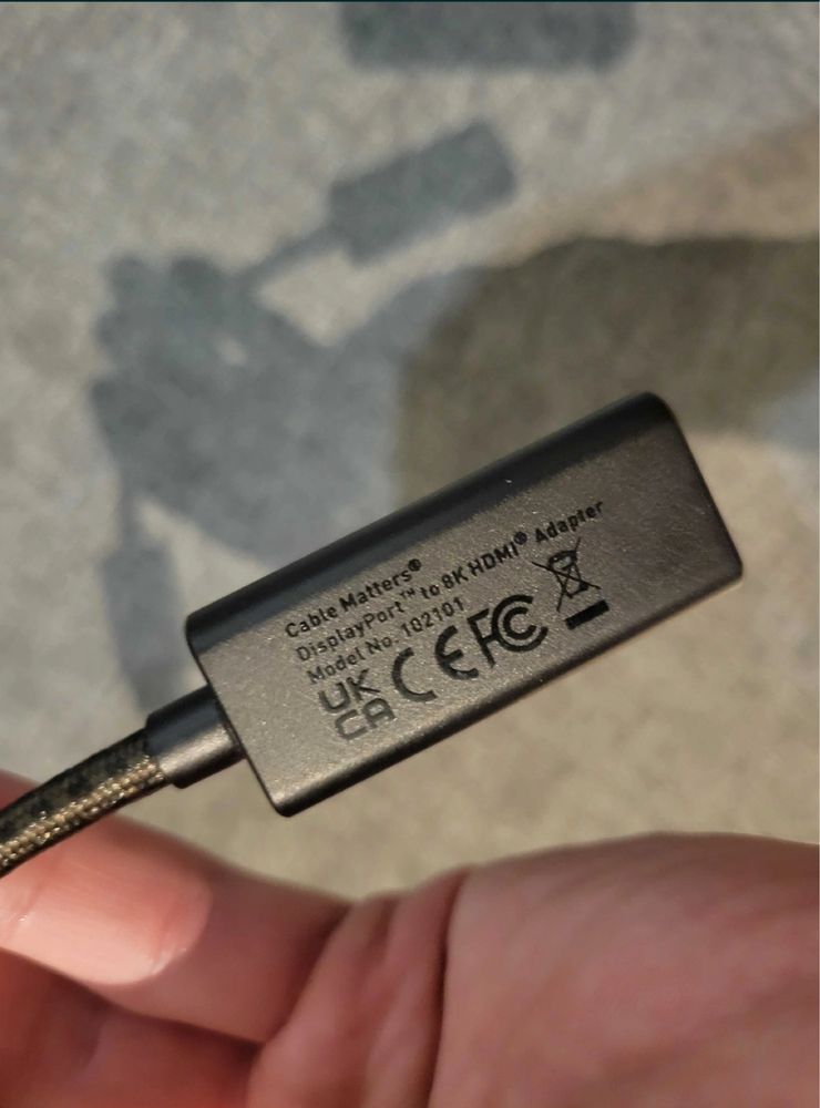 Cable Matters Przejściówka 8K DisplayPort 1.4 na HDMI z 4K 120Hz