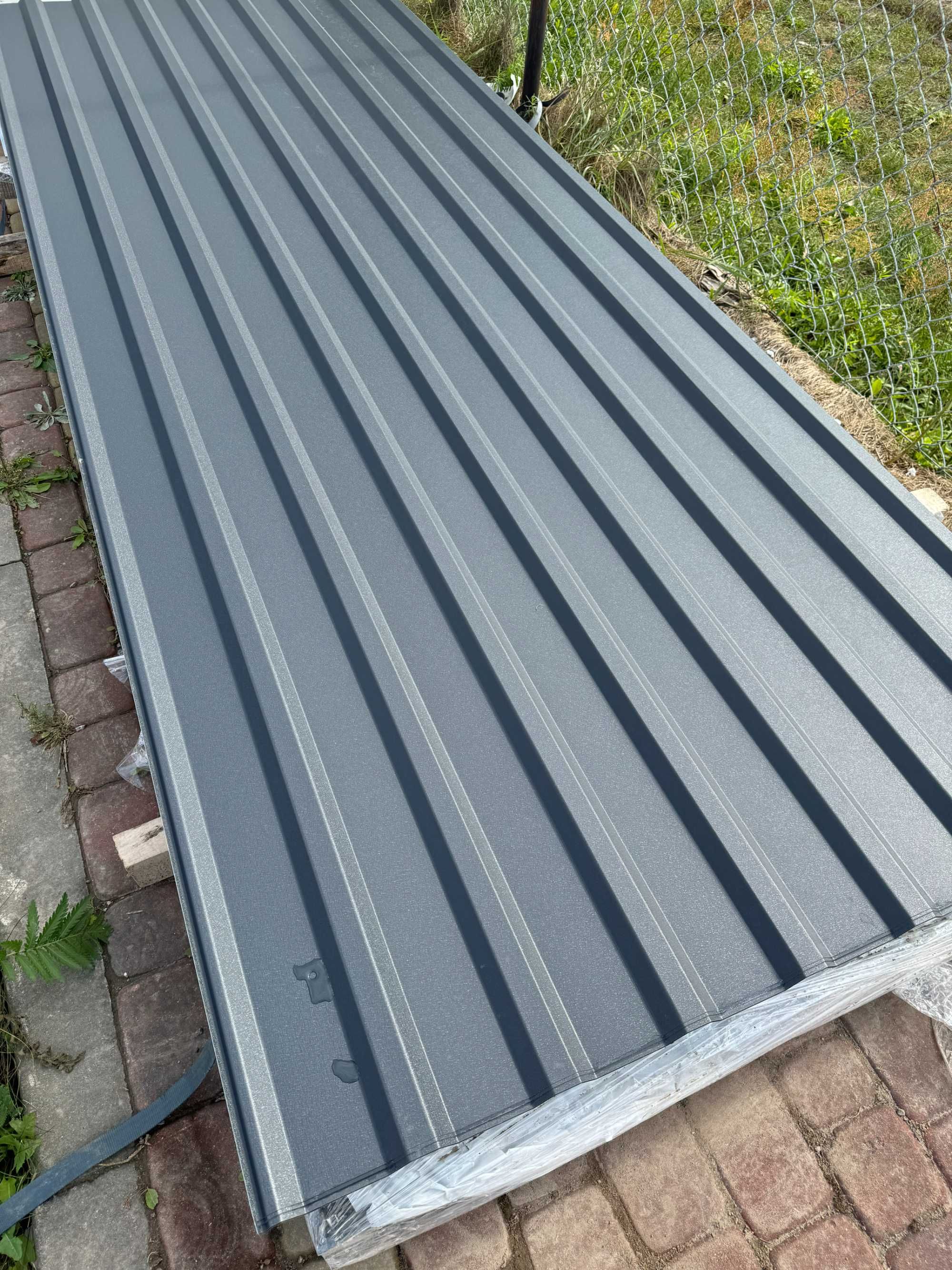T18 Blacha trapezowa antracyt mat, 7016 mat, blacha na dach