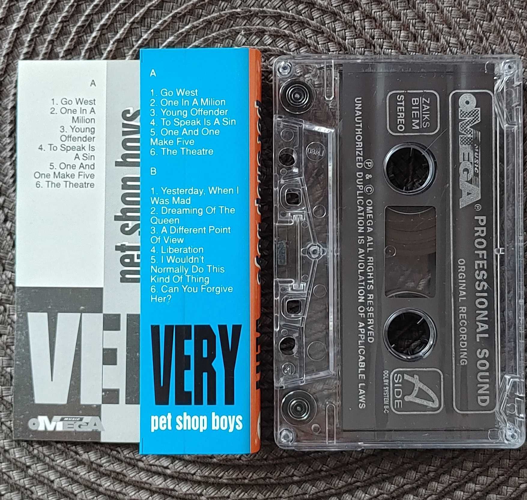 Pet Shop Boys - album Very - kaseta w stanie b.dobrym