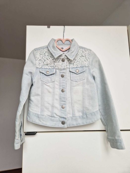 Katana jeansowa dla dziewczynki 6 -7 lat, rozm. 122