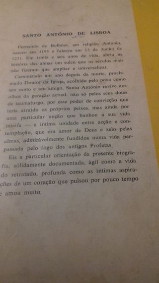 Santo António de Lisboa / Jacques Chabannes Editorial Aster 1 edição