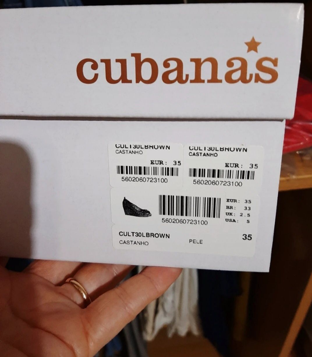 Sapatos Cubanas (como Novos)